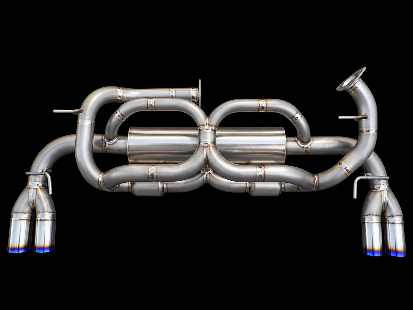 F1 Sound Muffler Ver7 Titanium W-tip for Honda NSX
